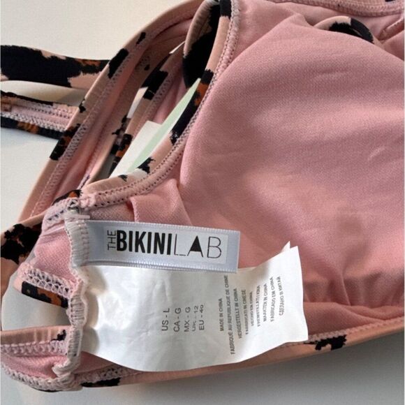 The Bikini Lab Floral Print Bralette Bikini Top - Picture 3 of 5